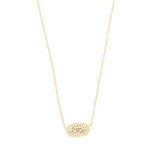 NWT KENDRA SCOTT Gold Elisa Filigree Necklace Delicate Minimalist Gift Elegant